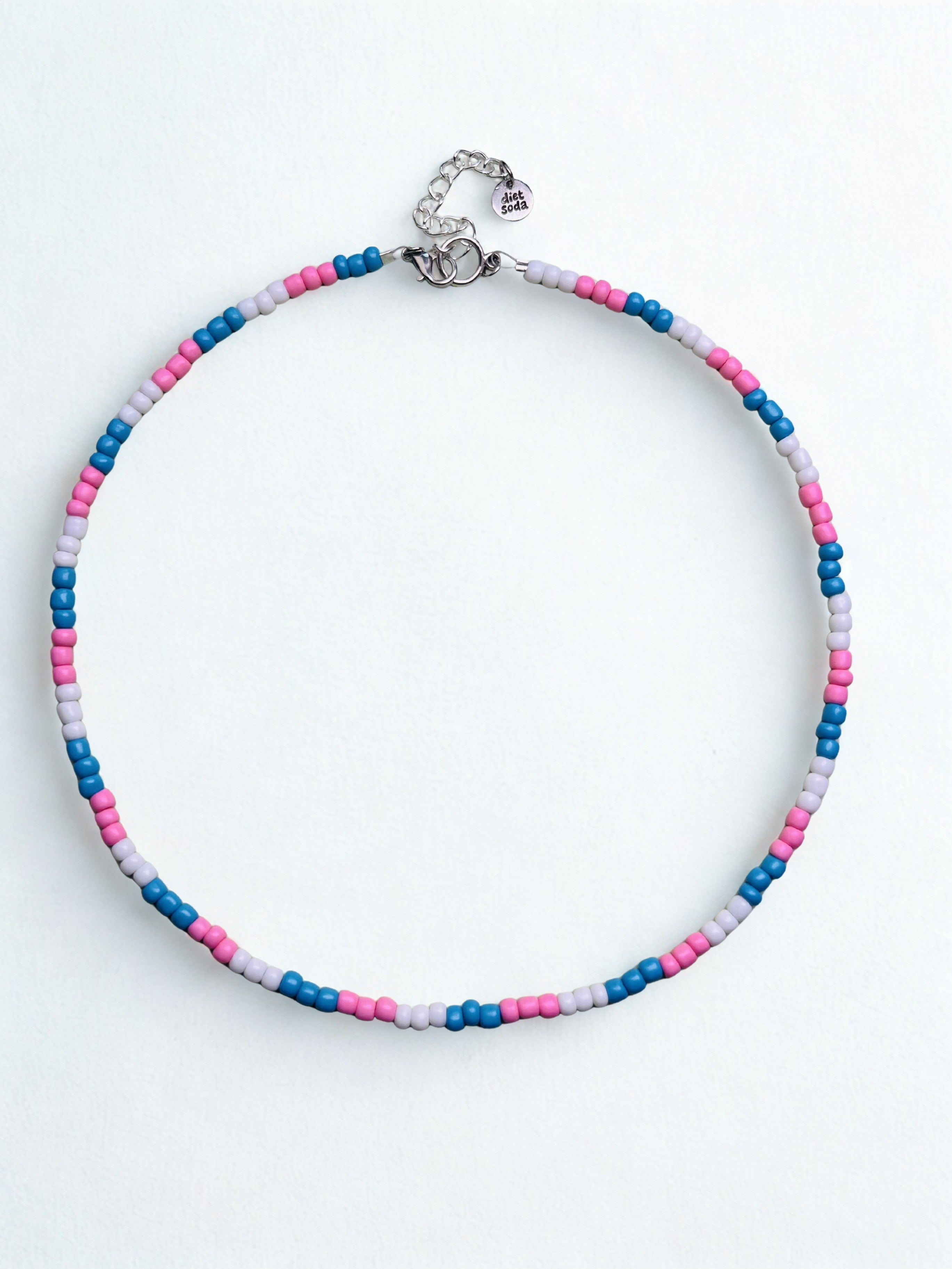 trans pride necklace