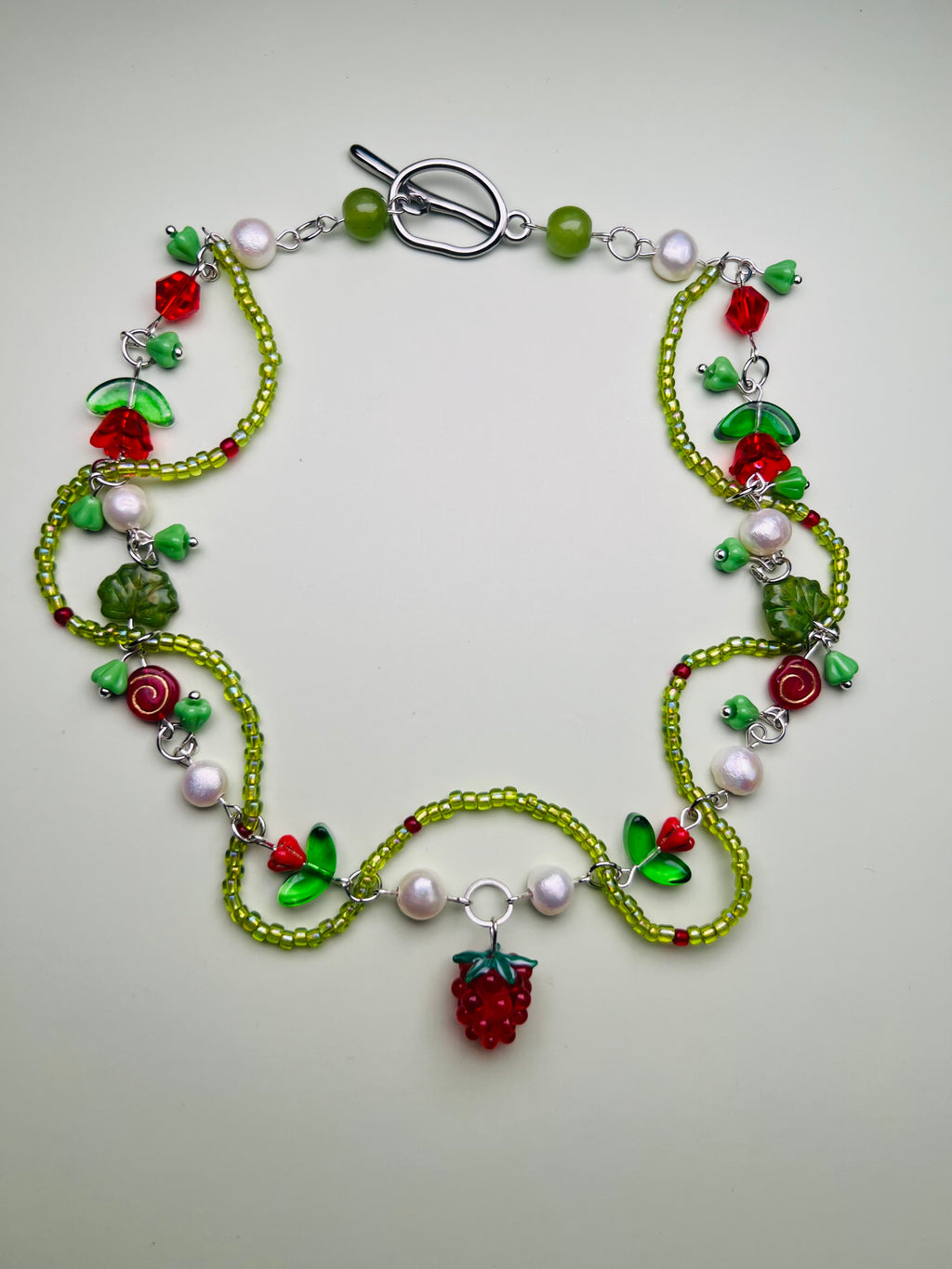 garden fruit necklace