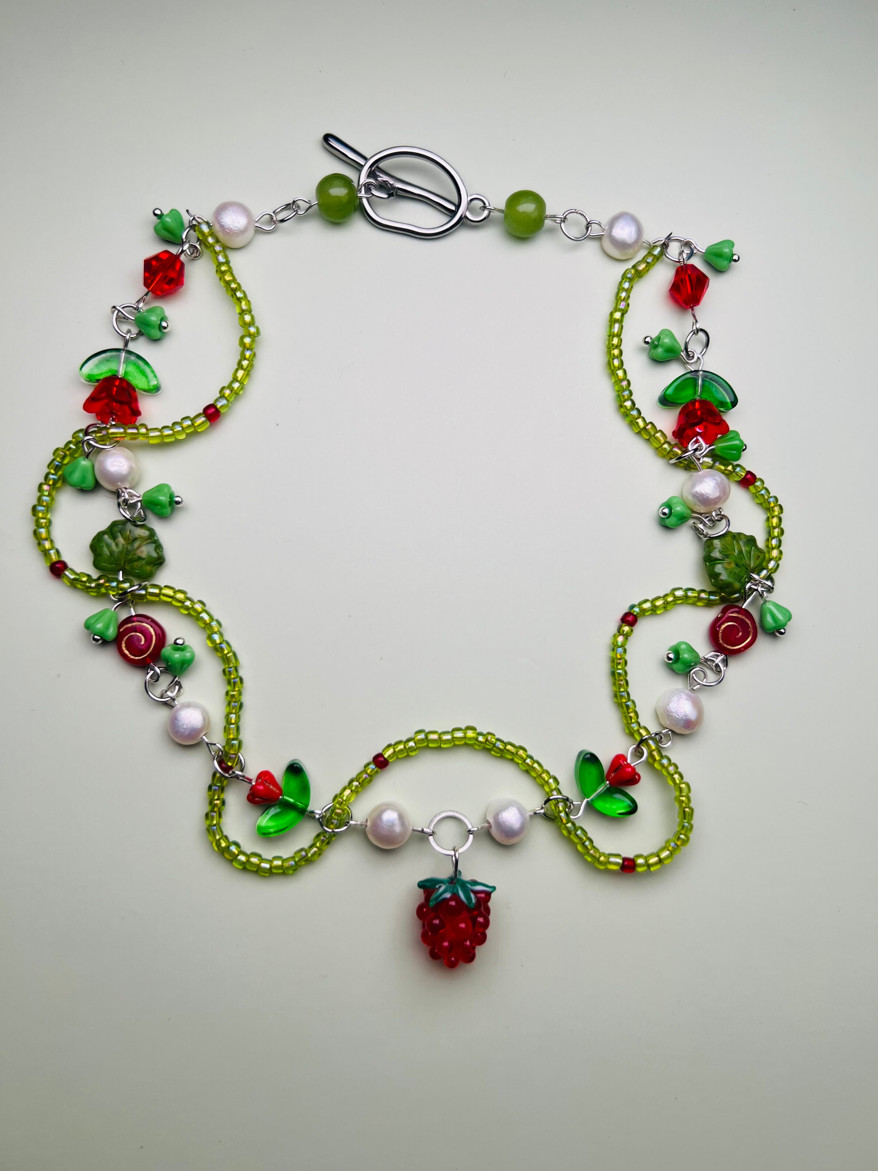 garden fruit necklace