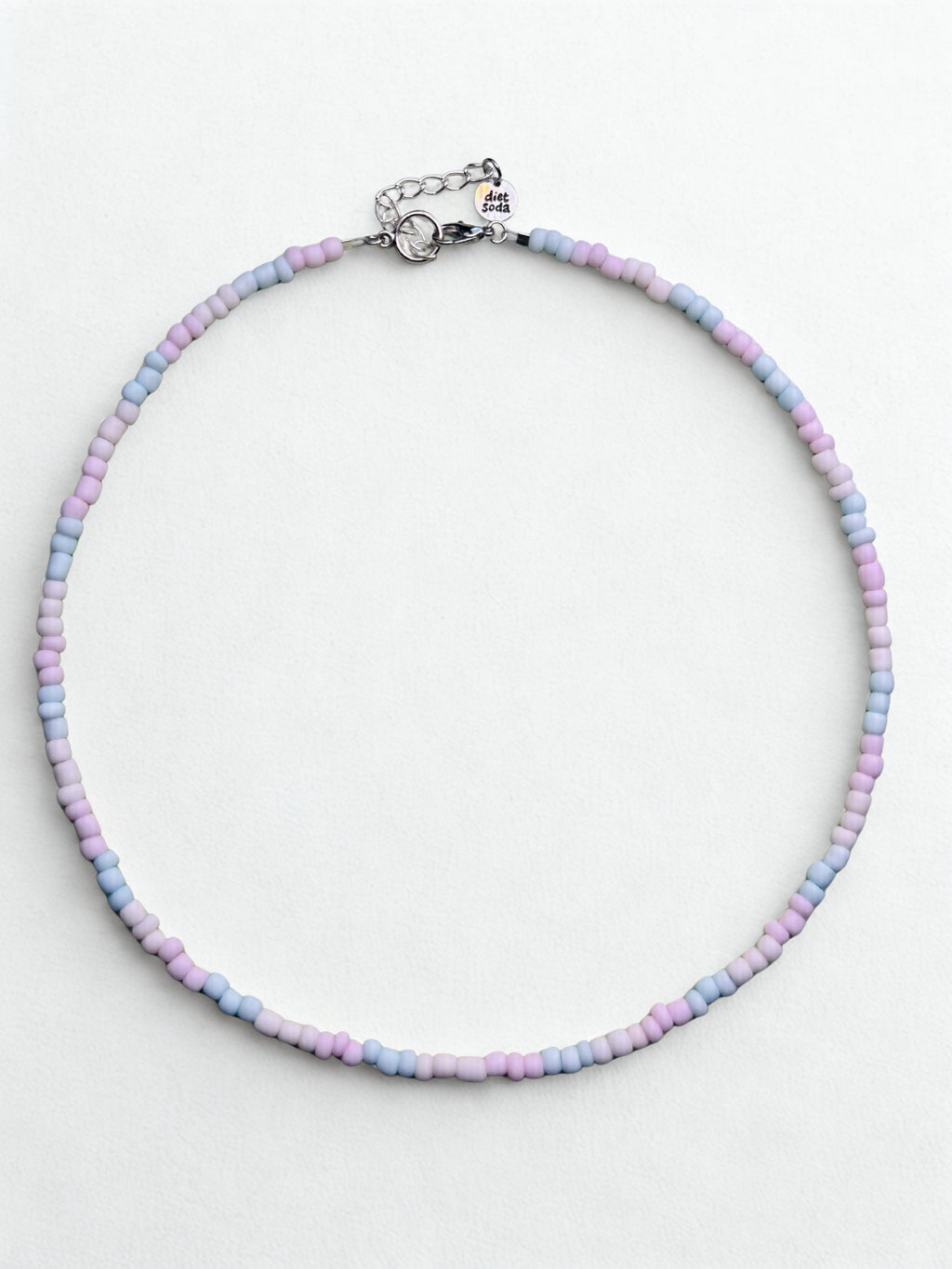 pastel trans pride necklace
