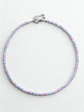 pastel trans pride necklace