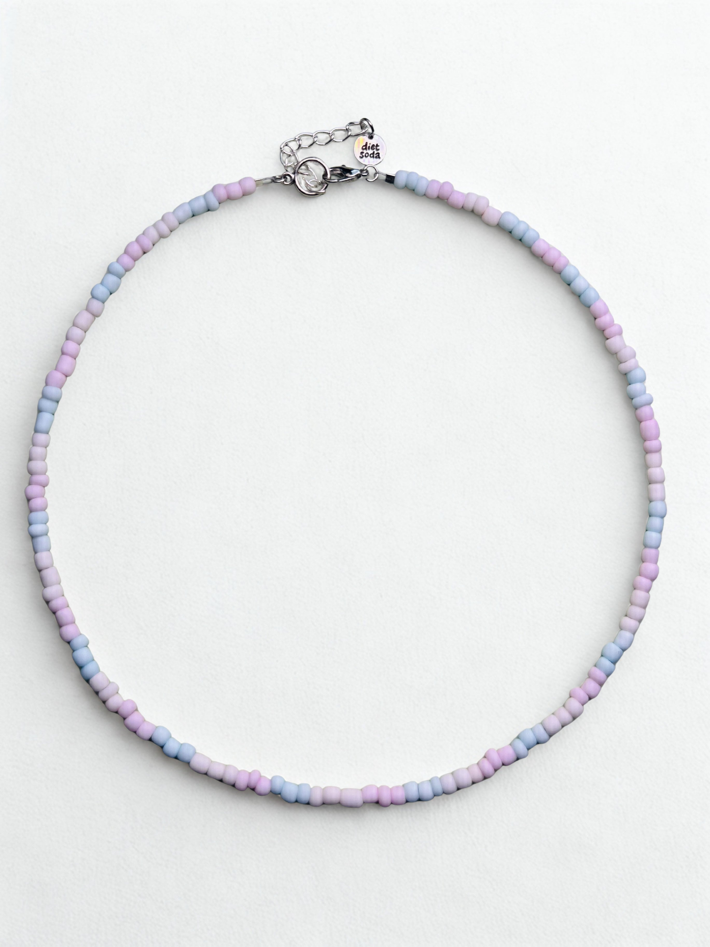 pastel trans pride necklace