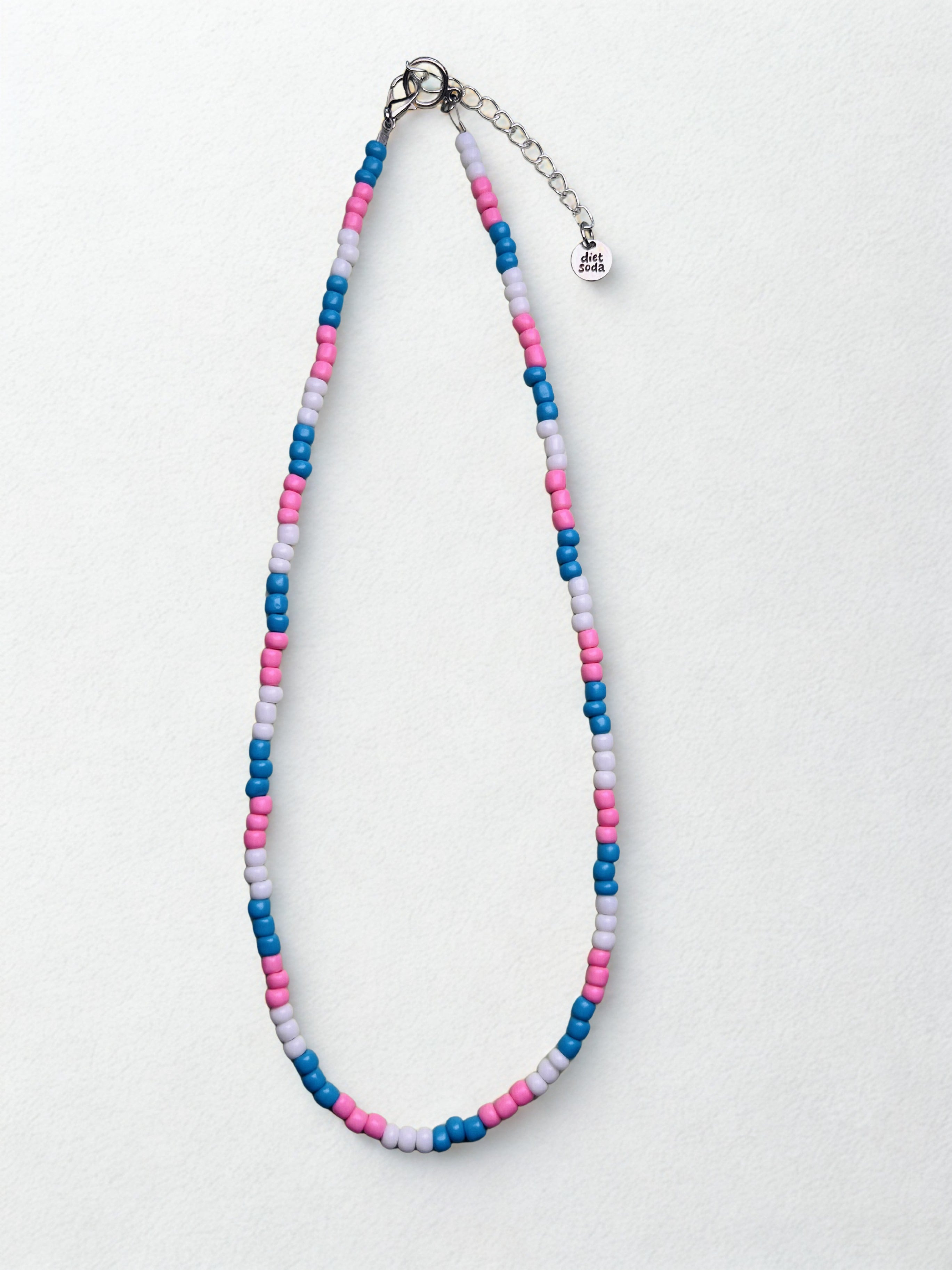 trans pride necklace