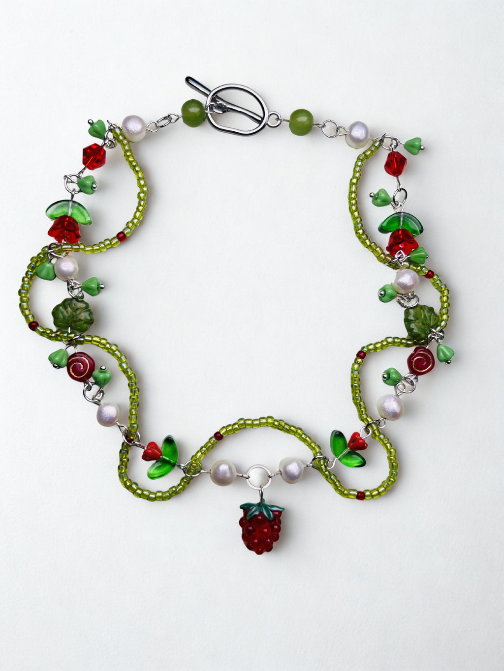 garden fruit necklace