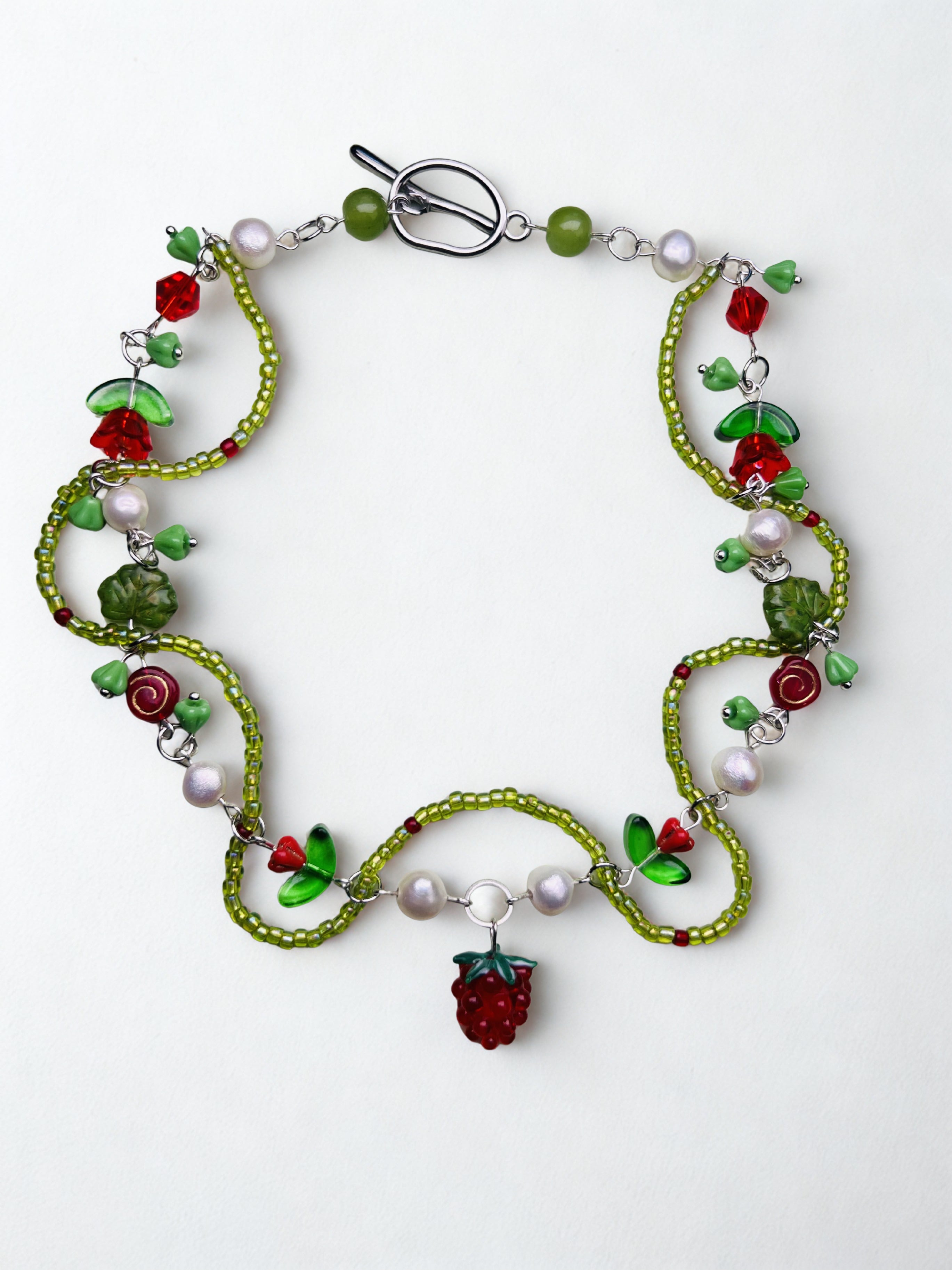 garden fruit necklace