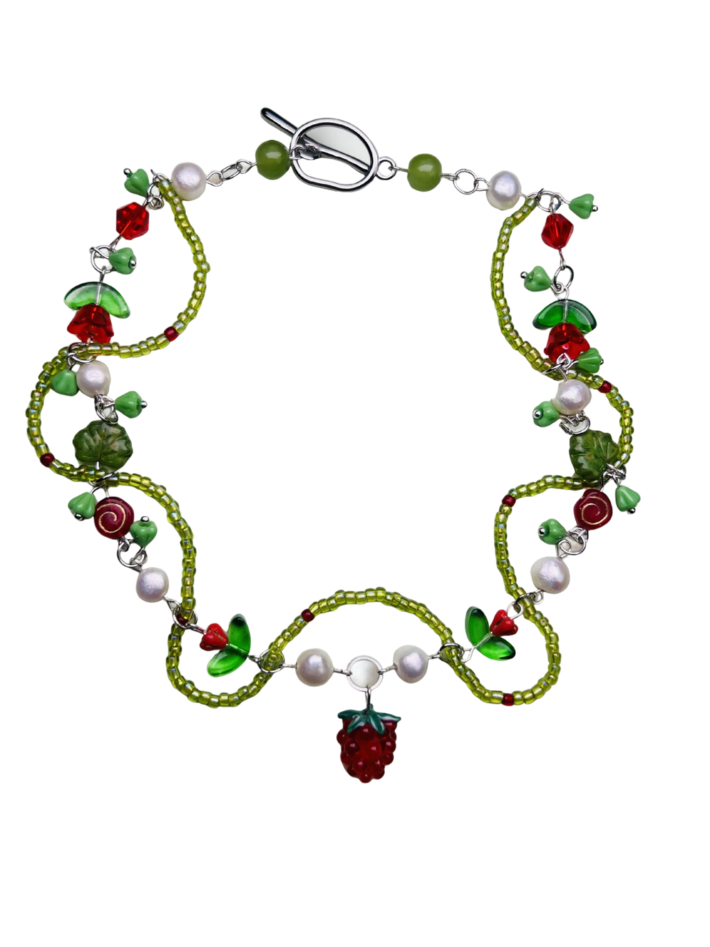 garden fruit necklace