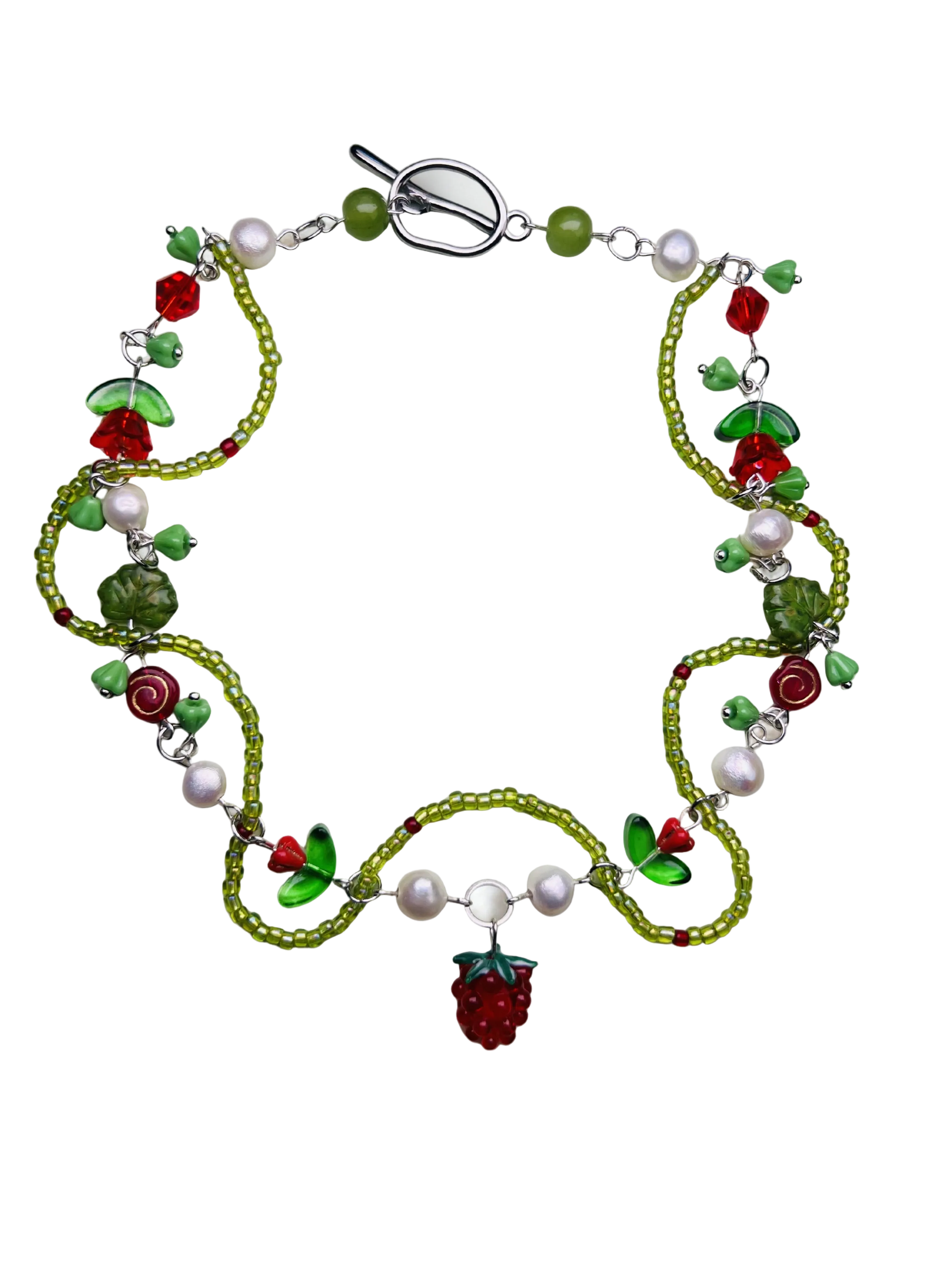 garden fruit necklace