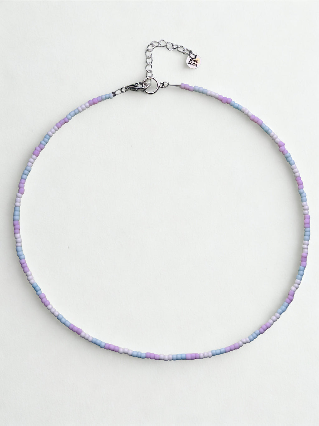 pastel trans pride necklace