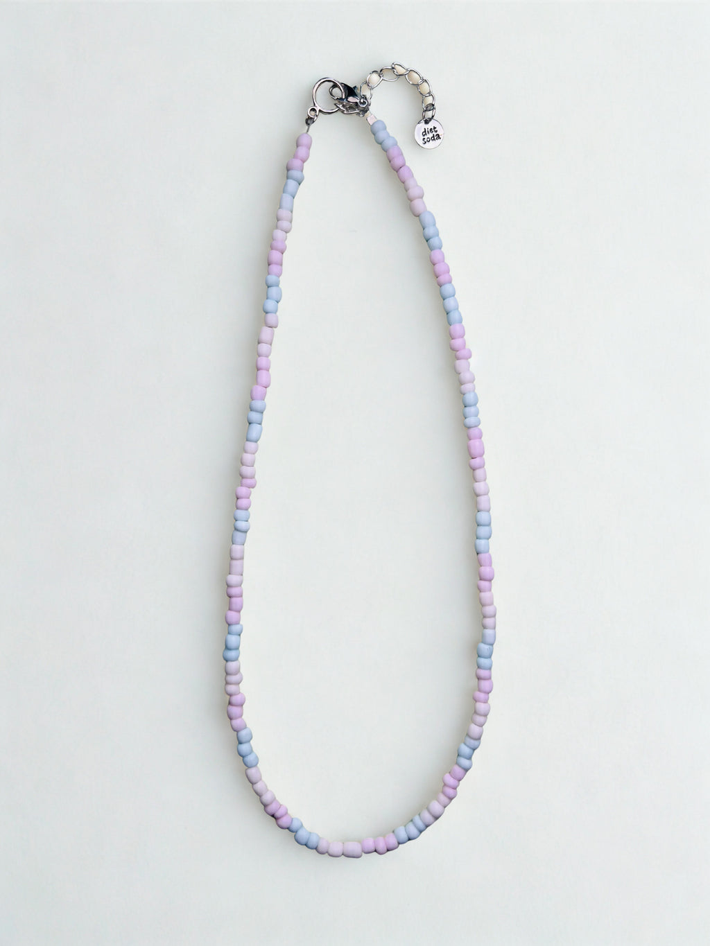 pastel trans pride necklace